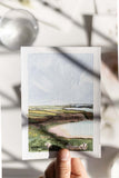 tiny Irish acrylic landscape painting - Flavia Bennard