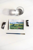 small landscape painting of Ireland countryside - Flavia Bennard