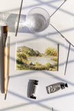 tiny Irish watercolour landscape painting - Flavia Bennard