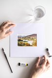 4x6 watercolor landscape - Flavia Bennard