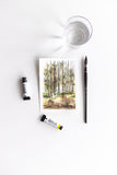6x4 watercolor woodlands - Flavia Bennard