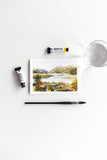 small watercolor Irish Landscape - Flavia Bennard