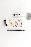 tiny watercolor floral painting Flavia Bennard