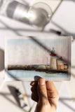 small acrylic painting of a lighthouse - Flavia Bennard