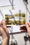 Ireland landscape postcard watercolor painting - Flavia Bennard