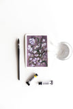 tiny watercolor floral painting Flavia Bennard