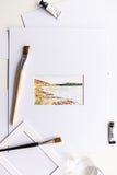 tiny Irish watercolour landscape painting - Flavia Bennard