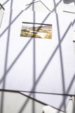 4x6 watercolor landscape on a large white mat - Flavia Bennard