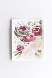 Flavia Bennard dark red peonies flowers painting
