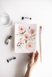 Flavia Bennard expressive watercolor flowers painting