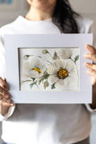 Flavia Bennard soft white watercolor flowers