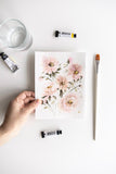 Flavia Bennard expressive watercolor flowers painting