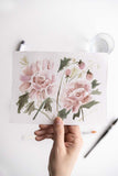 Flavia Bennard watercolor flowers painting