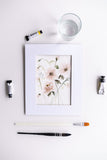100 Days of Art Study no. 29 - Watercolor Flowers Painting