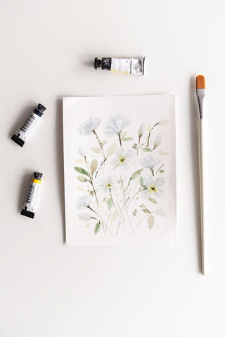 Flavia Bennard white watercolor flowers 2