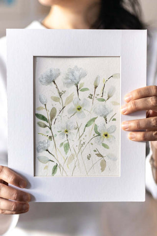 Flavia Bennard white watercolor flowers 2