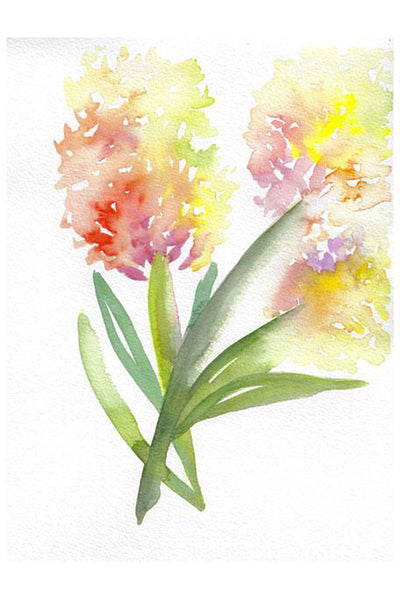 "Hydrangea In Bloom" Original Watercolor Floral Painting