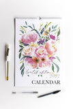 2022 Watercolor Floral Calendar