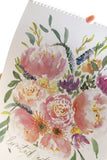 2022 Watercolor Floral Calendar