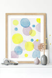 “Adagio” vertical watercolor abstract print