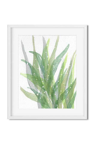 “Succulent Leaves” - Botanical Original Painting