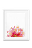 "Dahlia in Bloom" - Watercolor Botanical Original Painting