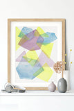 “Cadenza” vertical watercolor abstract print