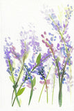 "Lavender Poetry" vertical watercolor floral print