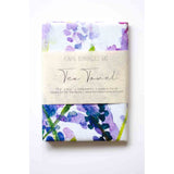 lavender watercolor tea towel flavia bernardes art