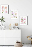 Three-Part Love Story - Original Watercolor Floral Painting
