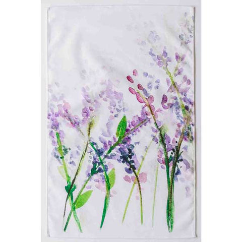 watercolor-lavender-flower-tea-towel