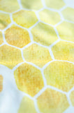 Yellow Geometric watercolour dish towel